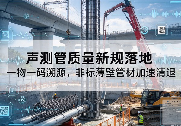 遂溪声测管质量新规落地，一物一码溯源，非标薄壁管材加速清退