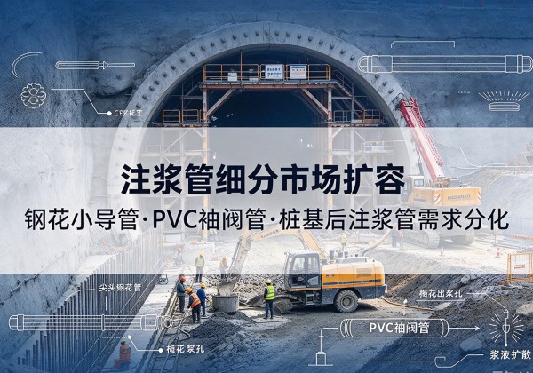 遂溪注浆管细分市场扩容，隧道钢花小导管、PVC 袖阀管、桩基后注浆管需求分化